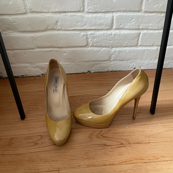 Jimmy Choo Mustard yellow heels as-is - Picture 2 of 15